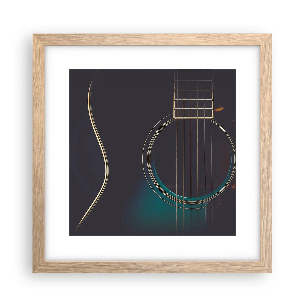 Affisch i ram av ljusek - Ett ögonblick innan det ljuder - 30x30 cm