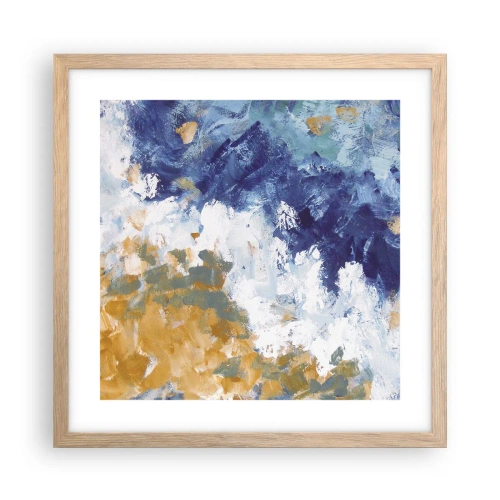 Affisch i ram av ljusek - Elementens dans - 40x40 cm