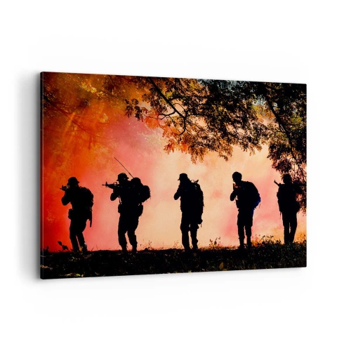 Canvastavla - Bild på duk - ...Alla för en - 100x70 cm