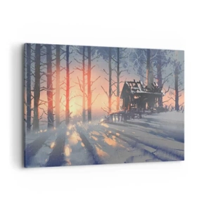 Canvastavla - Bild på duk - det är bara solen som tittar in här - 120x80 cm