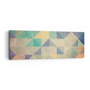 Canvastavla - Bild på duk - Trianglarnas republik - 90x30 cm