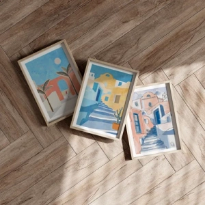 Affisch i ram av ljusek - En arabisk dag - 50x70 cm