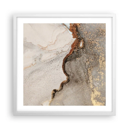 Affisch i vit ram - På färgernas gräns - 50x50 cm