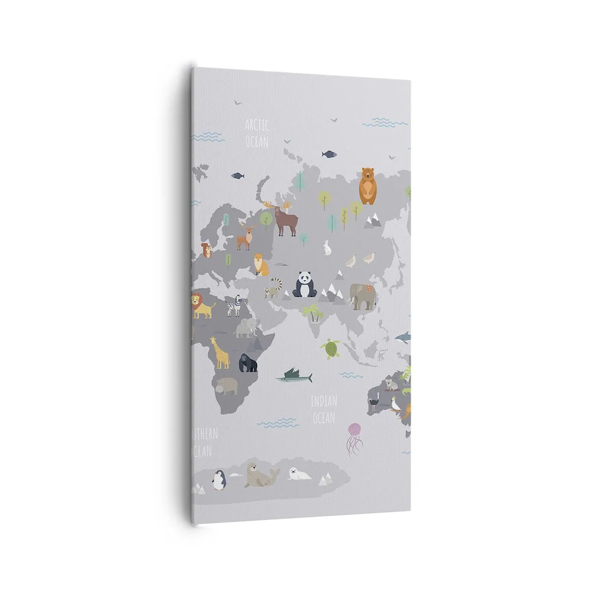 Canvastavla - Bild på duk - Säg varifrån du är... - 65x120 cm