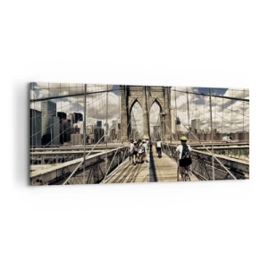 Canvastavla - Bild på duk - Direkt till stadens kärna - 100x40 cm