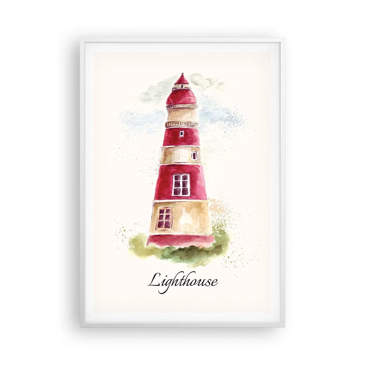 Affisch i vit ram - Det är alltid något väder - 70x100 cm