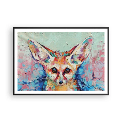 Affisch i svart ram - Är ni redo för mig? - 100x70 cm