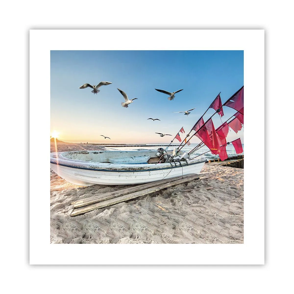 Affisch - Välförtjänt vila - 40x40 cm