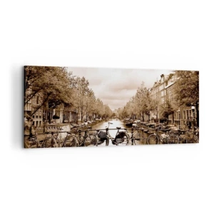Canvastavla - Bild på duk - Holländsk stämning - 100x40 cm
