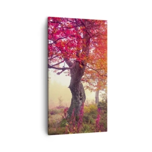 Canvastavla - Bild på duk - Våldsam blommande - 45x80 cm