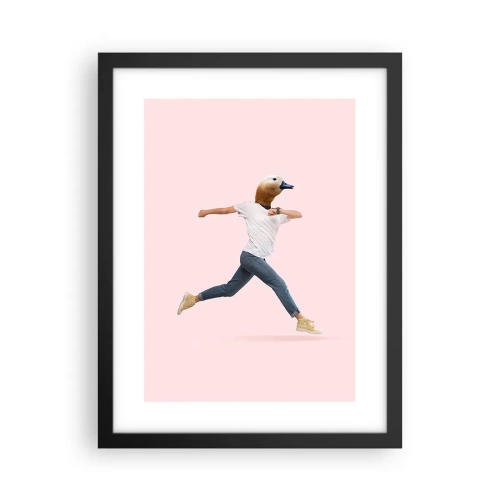 Affisch i svart ram - En nypa absurd - 30x40 cm