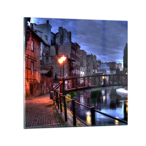Glastavla - Bild på glas - Du kände inte Bydgoszcz från denna sida - 60x60 cm
