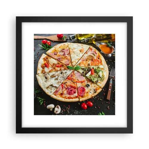 Affisch i svart ram - Smakurval - 30x30 cm