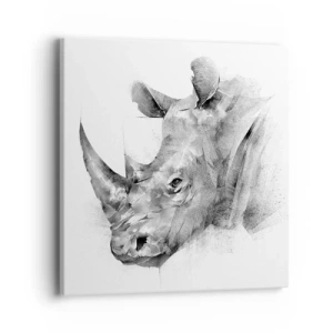 Canvastavla - Bild på duk - Afrikansk porträtt - 40x40 cm