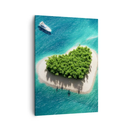 Canvastavla - Bild på duk - Jag älskar sommar - 50x70 cm