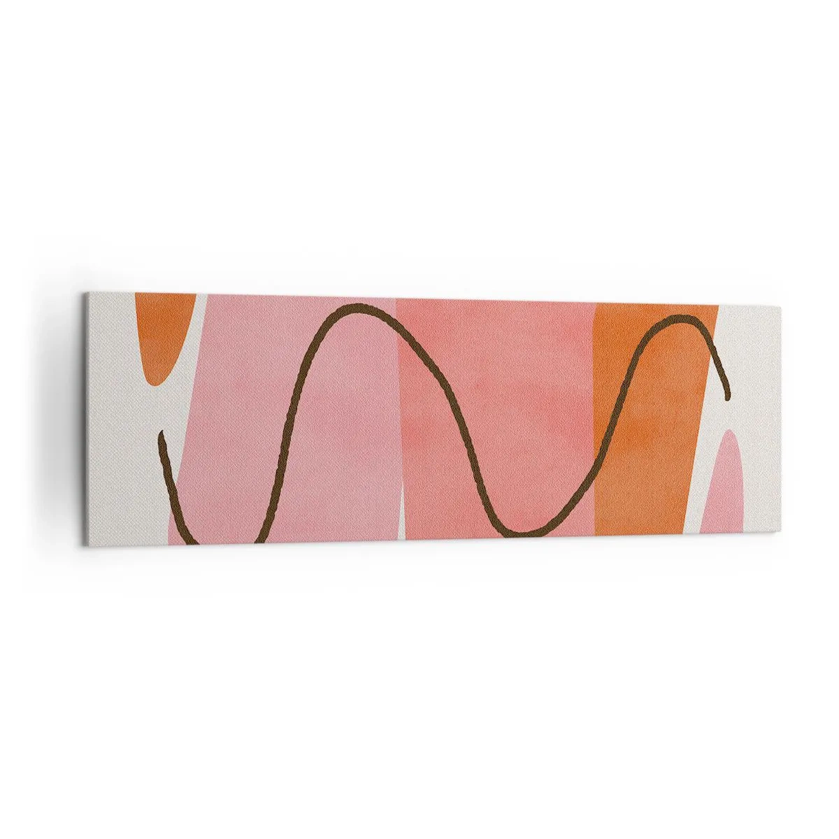 Canvastavla - Bild på duk - Formernas mjuka rörelse - 160x50 cm