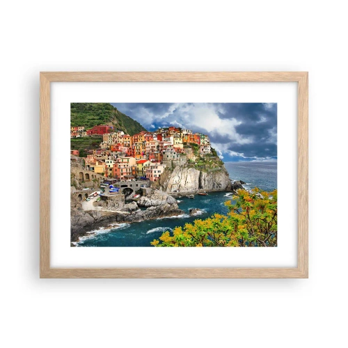 Affisch i ram av ljusek - I bergets famn - 40x30 cm