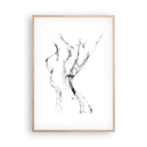 Affisch i ram av ljusek - Vacker och stark - 70x100 cm