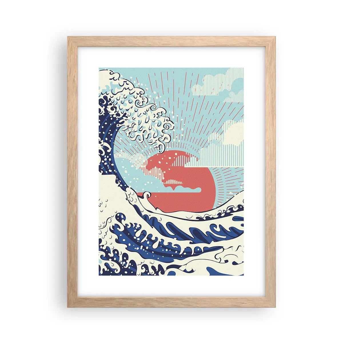 Affisch i ram av ljusek - Ur japanska inspirationer - 30x40 cm