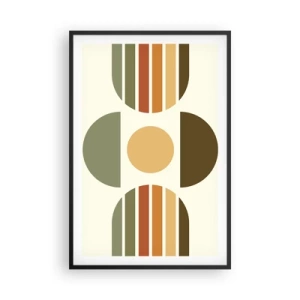 Affisch i svart ram - I jordens färger - 61x91 cm