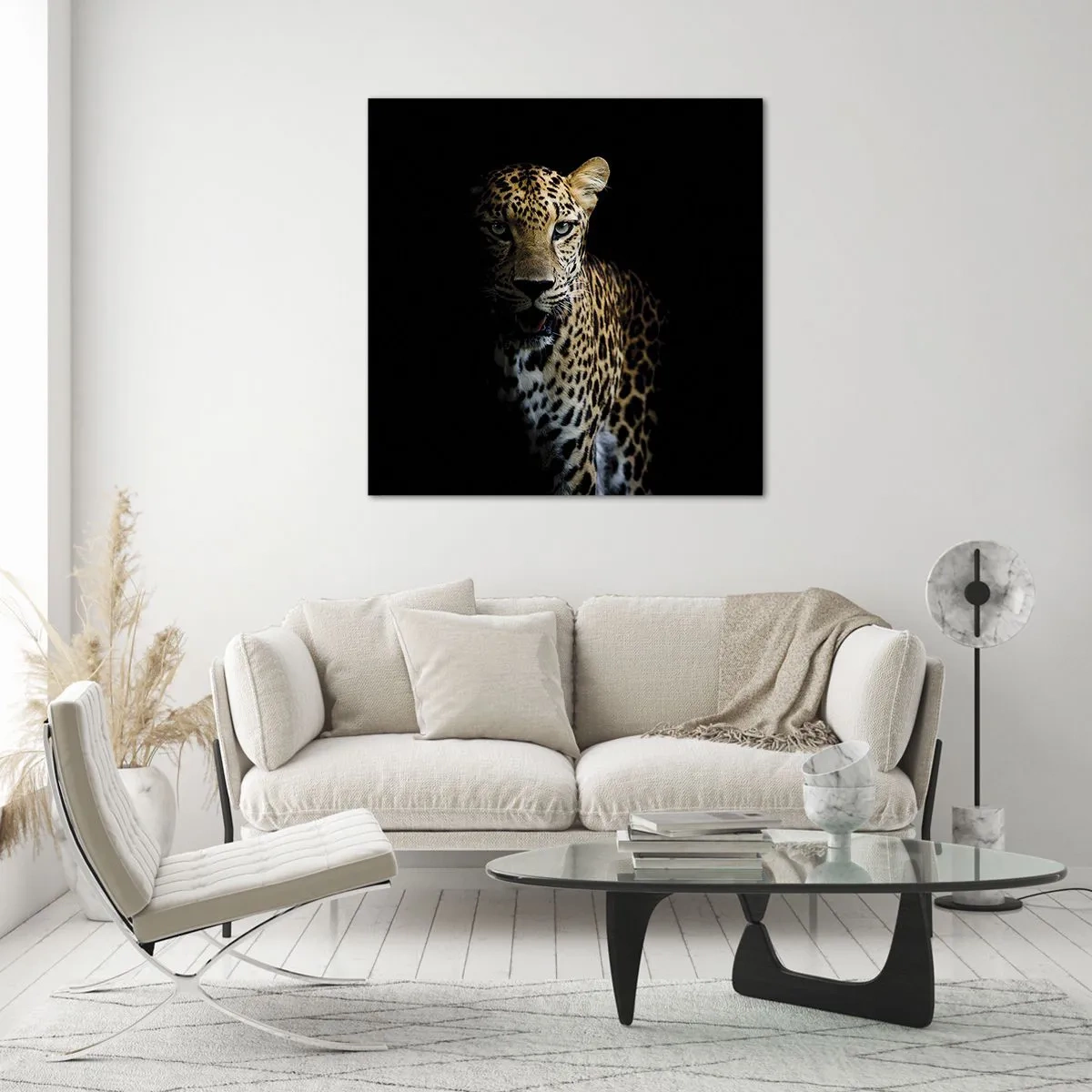 Glastavla - Bild på glas - Mörk skönhet - 70x70 cm