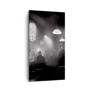 Canvastavla - Bild på duk - I en jazzig stämning - 45x80 cm
