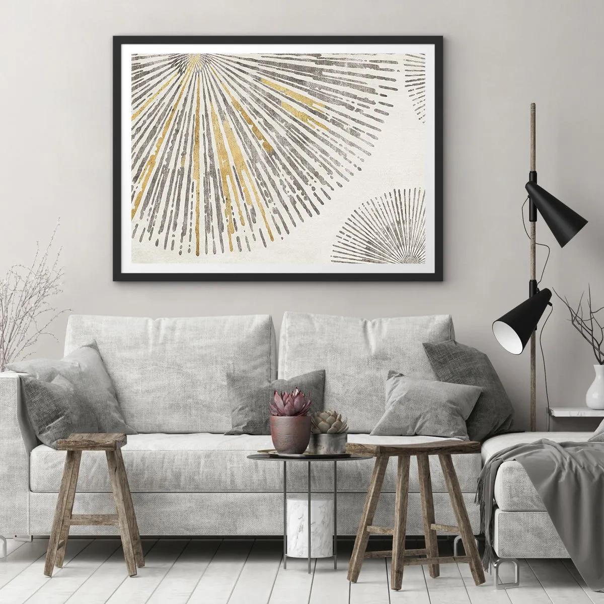 Affisch i svart ram - Radiens skönhet - 50x40 cm