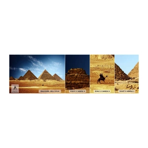 Fototapet Prov Standard Eco - 40 sekler tittar på oss - Pyramider, Arkitektur, Landskap - 100x30 cm
