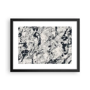 Affisch i svart ram - Motsatsernas interpenetration - 40x30 cm