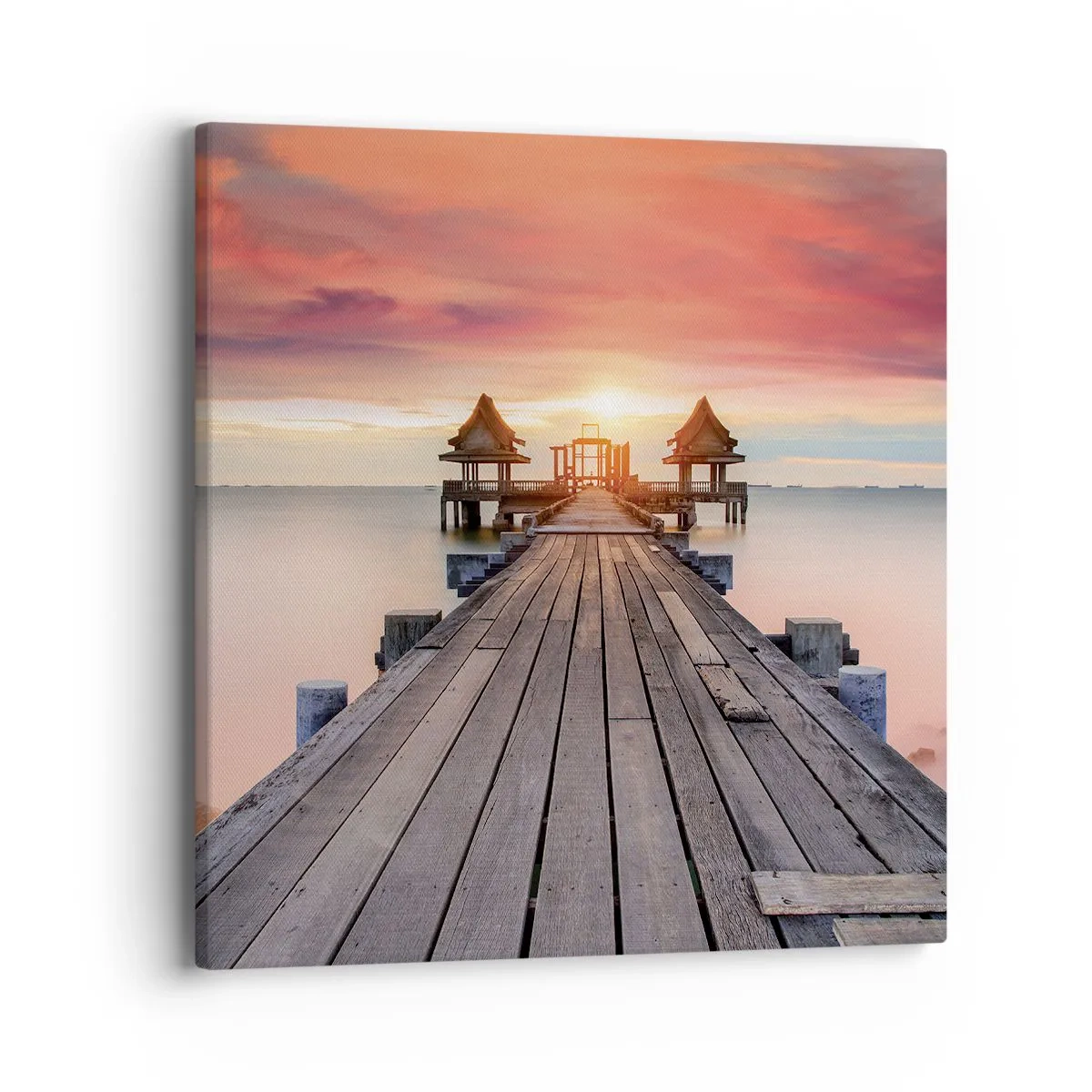 Canvastavla - Bild på duk - Skymning i öst - 40x40 cm