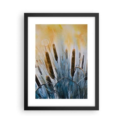 Affisch i svart ram - Vattnets kyla, solens hetta - 30x40 cm