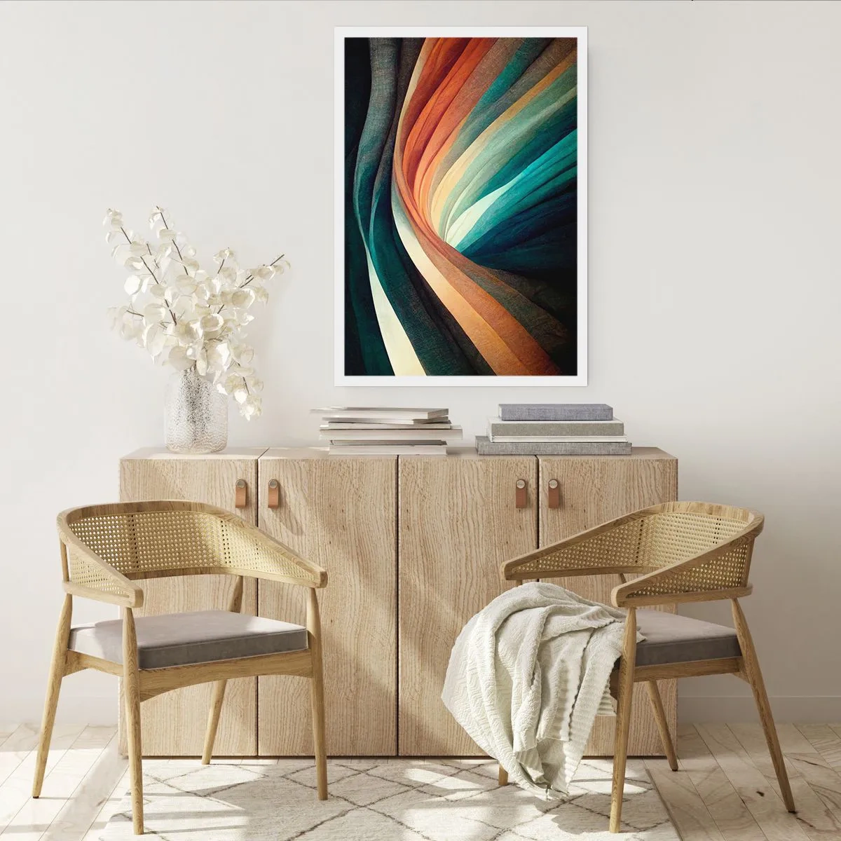 Affisch - Vävd av färger - 70x100 cm