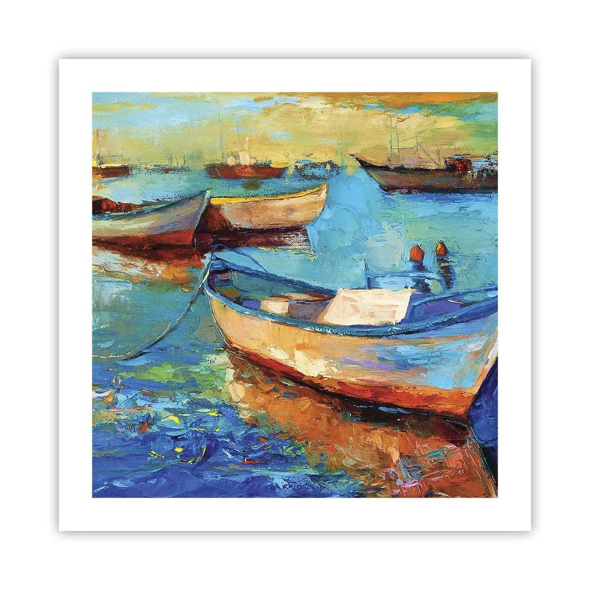 Affisch - I en sydlig vik - 50x50 cm