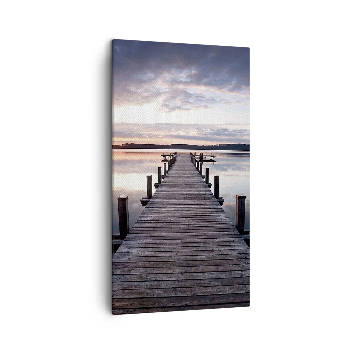 Canvastavla - Bild på duk - Den tysta gränsen mellan dag och natt - 45x80 cm