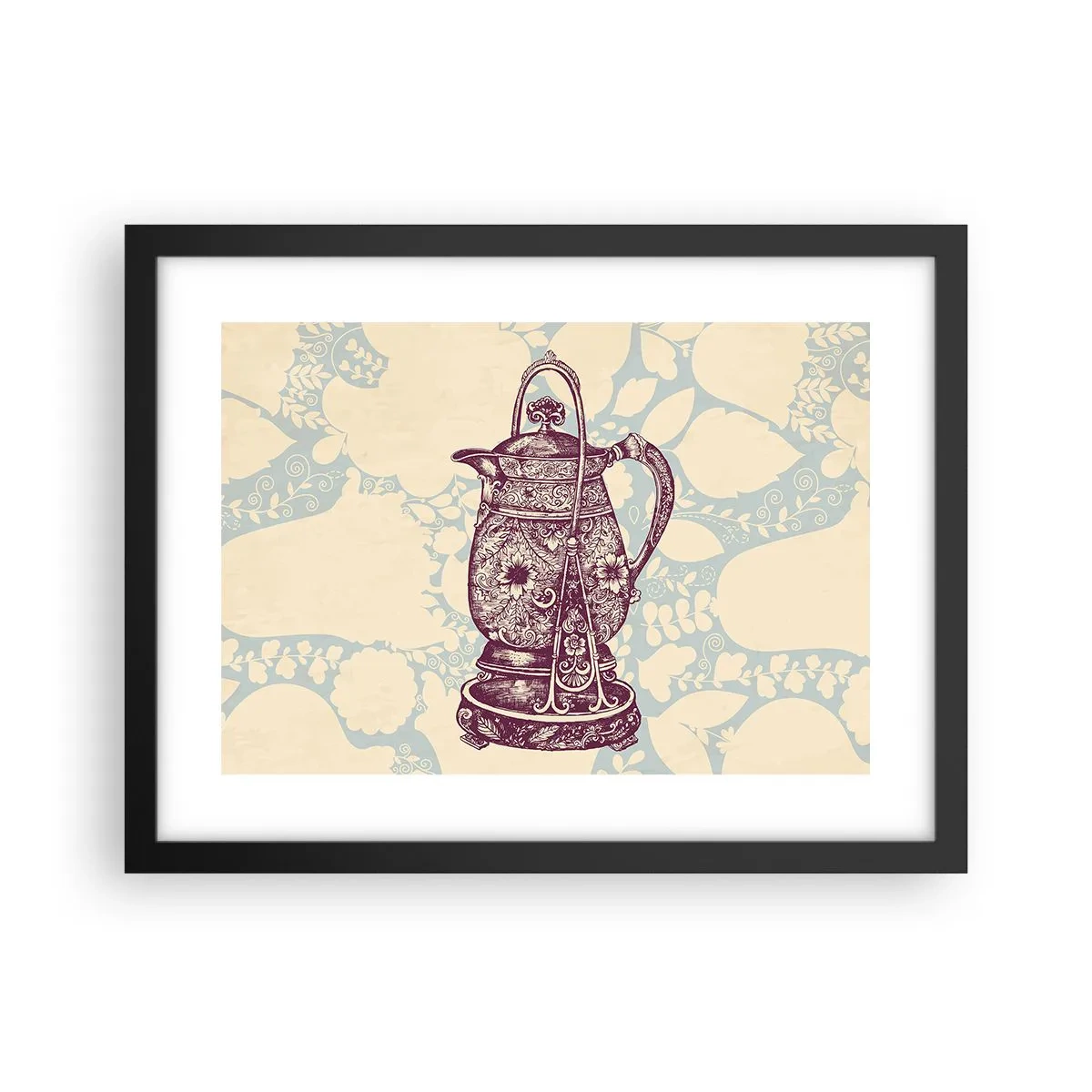 Affisch i svart ram - Skönhet av det vardagliga livet - 40x30 cm