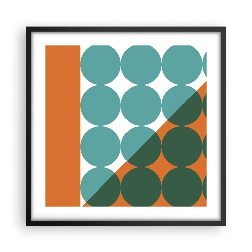 Affisch i svart ram - Uppåt och på diagonalen - 50x50 cm