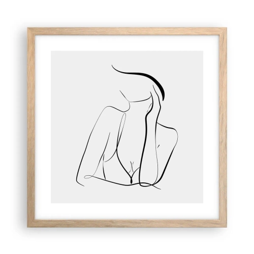 Affisch i ram av ljusek - På drömvågen - 40x40 cm