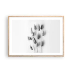 Affisch i ram av ljusek - Fluffigt gräs - 70x50 cm