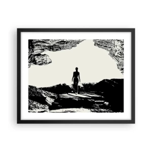 Affisch i svart ram - En ny blick - 50x40 cm