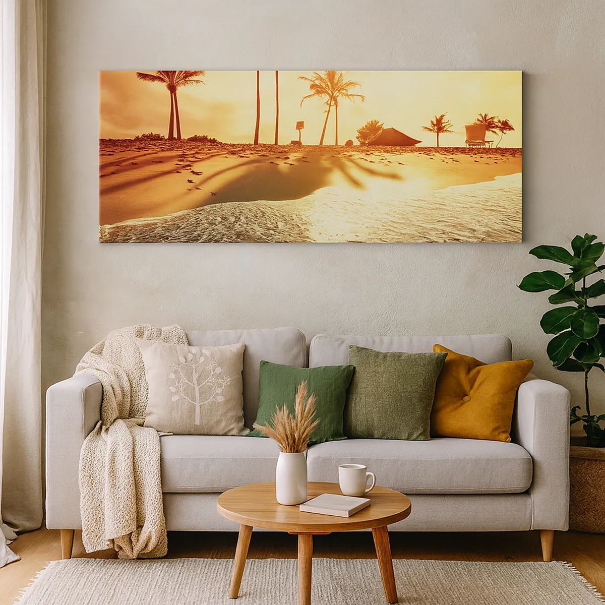 Canvastavla - Bild på duk - Kalifornisk morgon - 30x30 cm