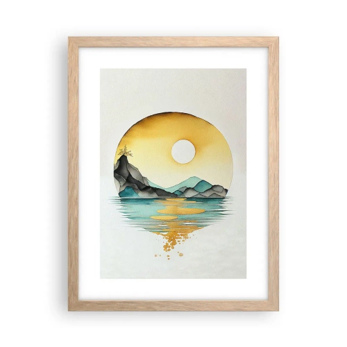 Affisch i ram av ljusek - I en cirkel av skönhet - 30x40 cm