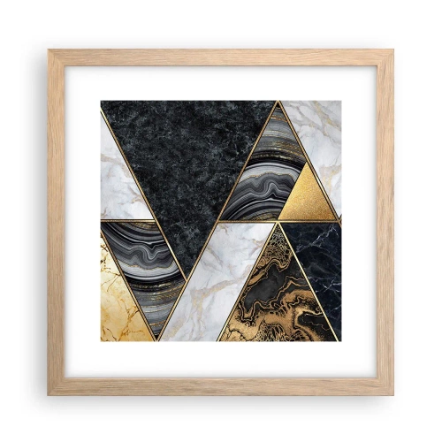 Affisch i ram av ljusek - Sten vid sten - 30x30 cm