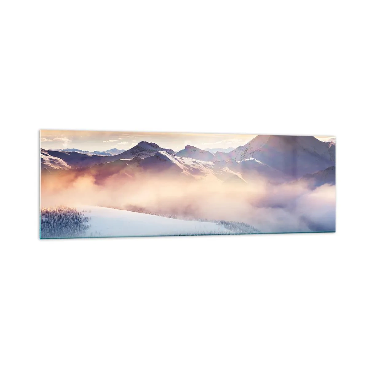 Glastavla - Bild på glas - Naturens styrka och renhet - 160x50 cm