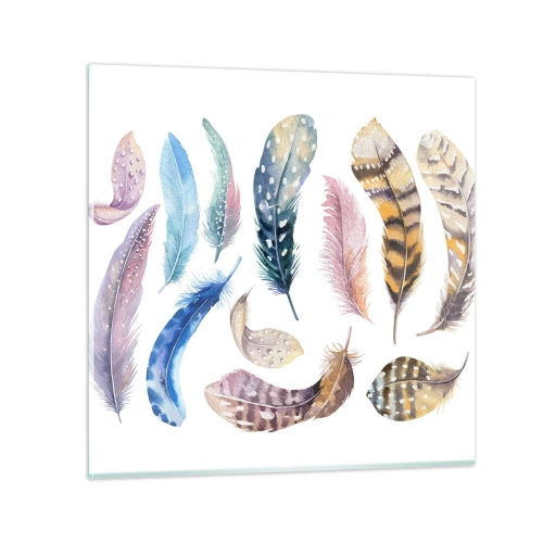 Glastavla - Bild på glas - Lätta, färgglada och färgrika - 30x30 cm