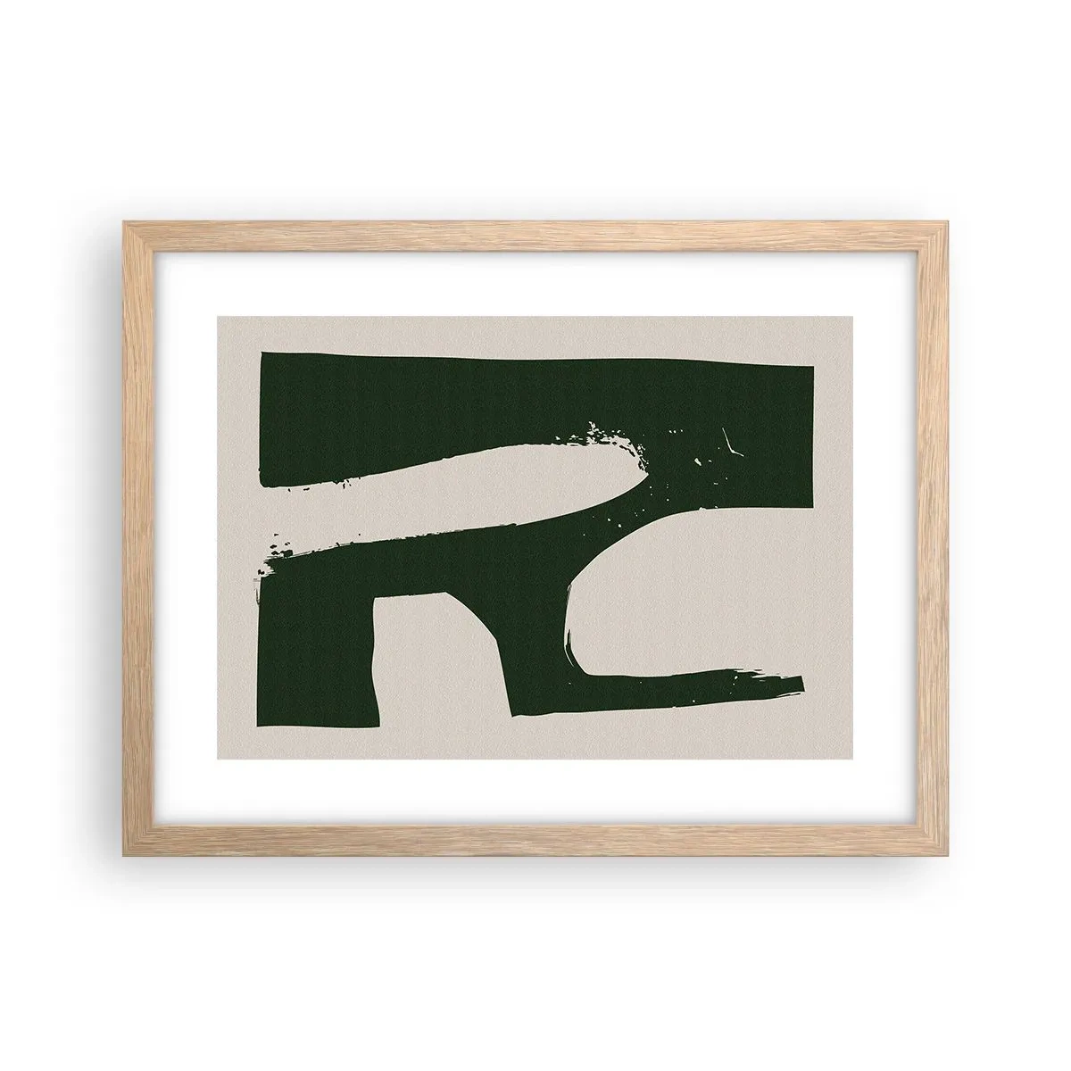 Affisch i ram av ljusek - Vikar av vitt - 40x30 cm