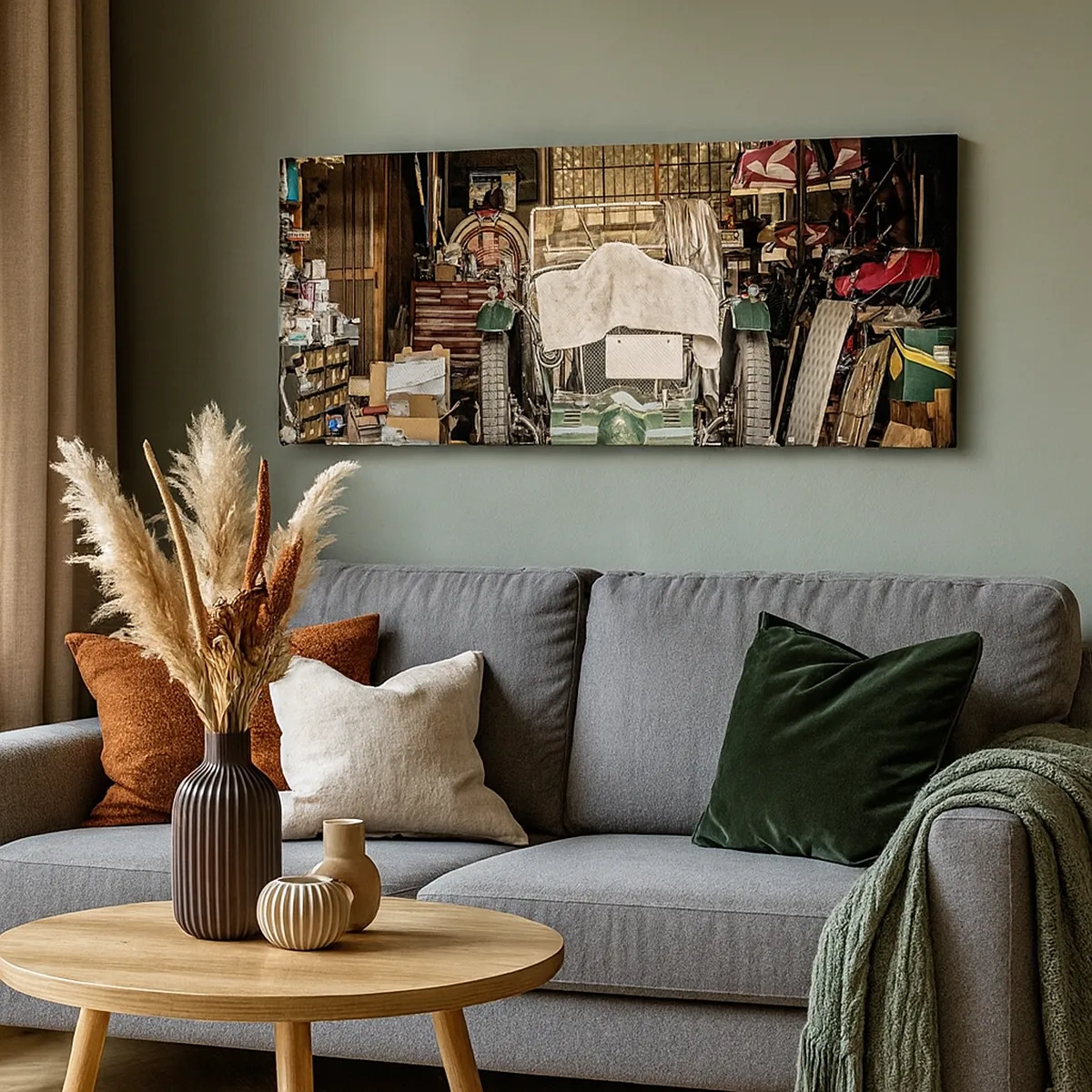 Canvastavla - Bild på duk - Tillbaka till det förflutna - 30x30 cm