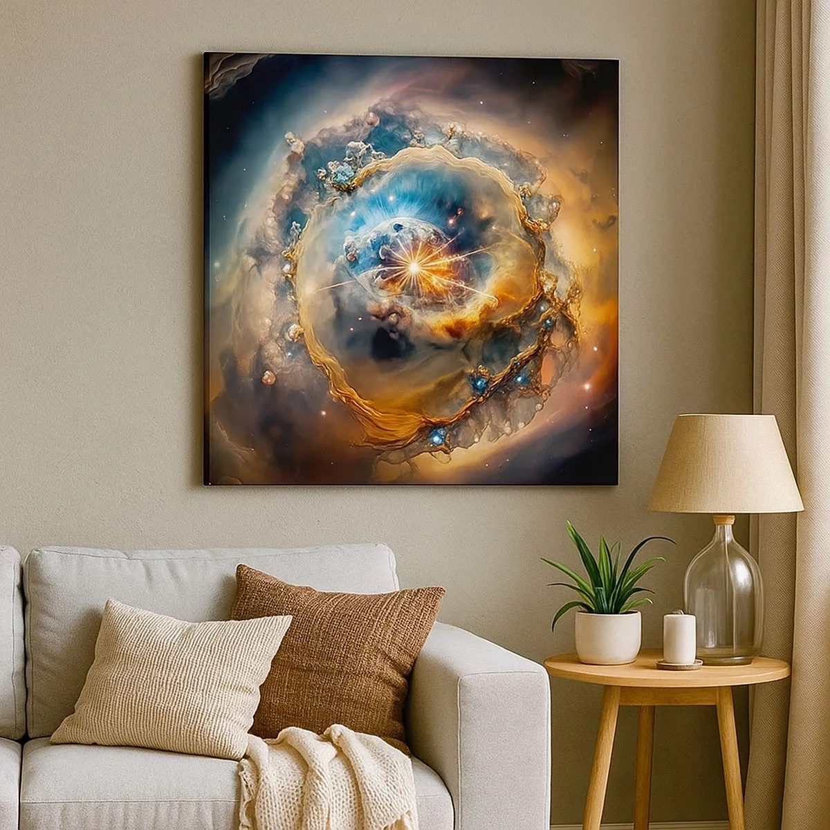 Canvastavla - Bild på duk - Början - 30x30 cm