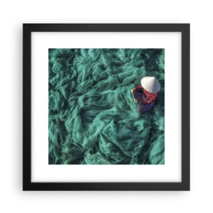 Affisch i svart ram - I nätens hav - 30x30 cm