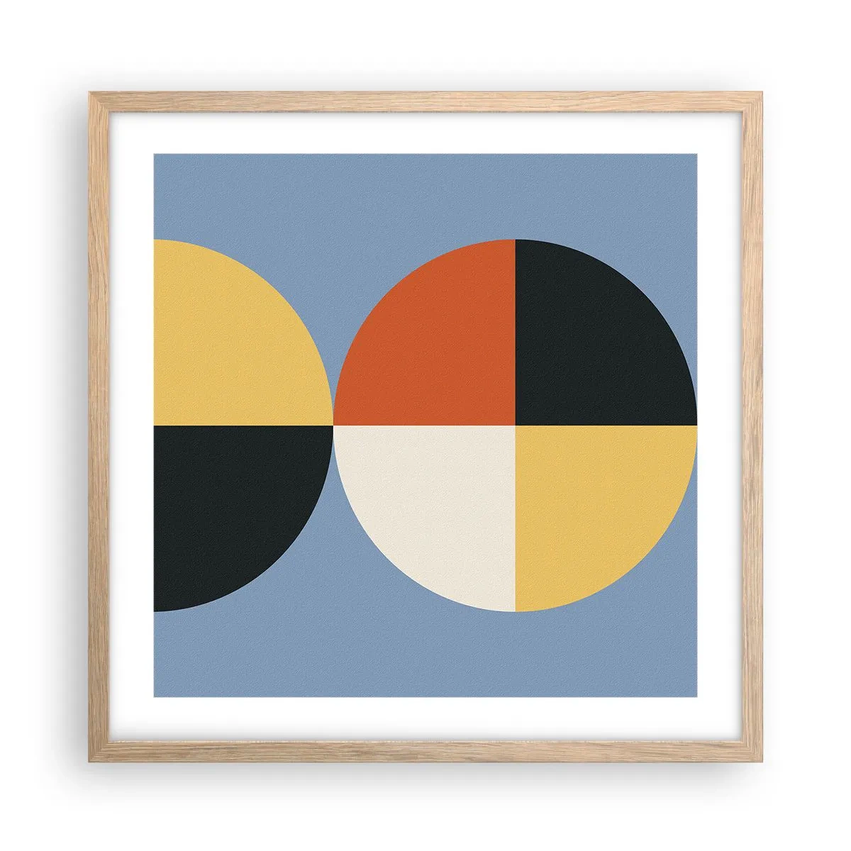 Affisch i ram av ljusek - Titta och räkna - 50x50 cm