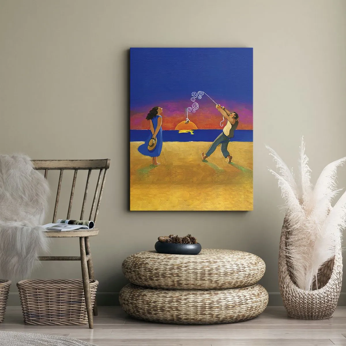 Canvastavla - Bild på duk - Mer än en stjärna från himlen - 50x70 cm